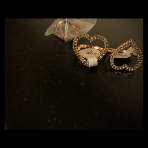 Open heart rings
